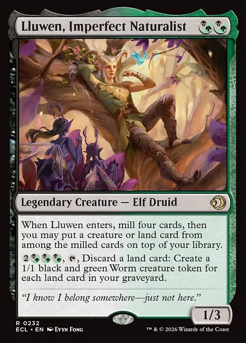 Lluwen, Imperfect Naturalist (ECL 232) [Lorwyn Eclipsed]