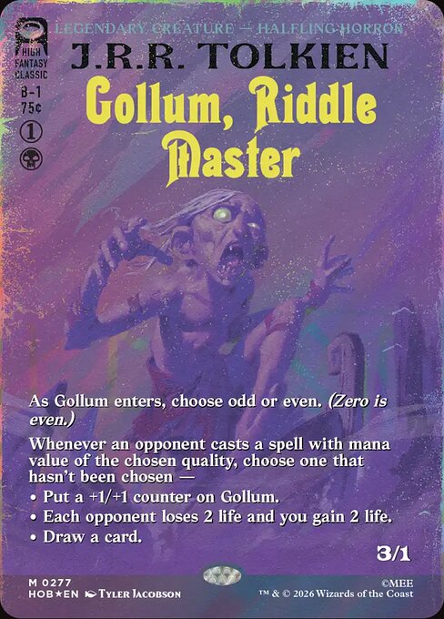 Gollum, Riddle Master (HOB 277) [The Hobbit]