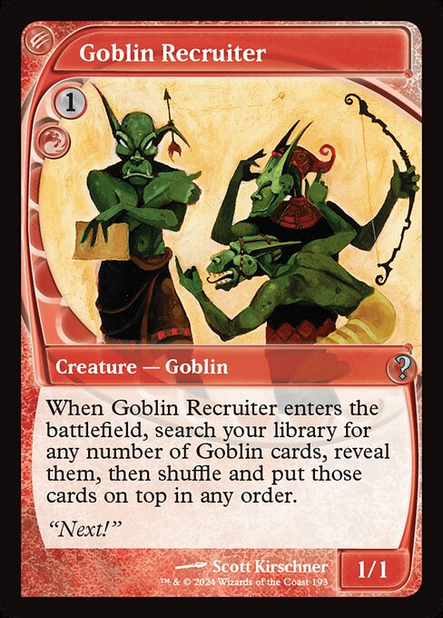 Goblin Recruiter (MB2 193) [Mystery Booster 2]
