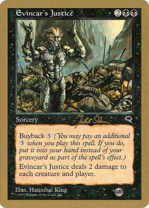 Evincar's Justice (WC99 js134sb) [World Championship Decks 1999]