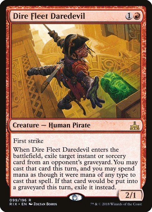 Dire Fleet Daredevil (RIX 99) [Rivals of Ixalan]