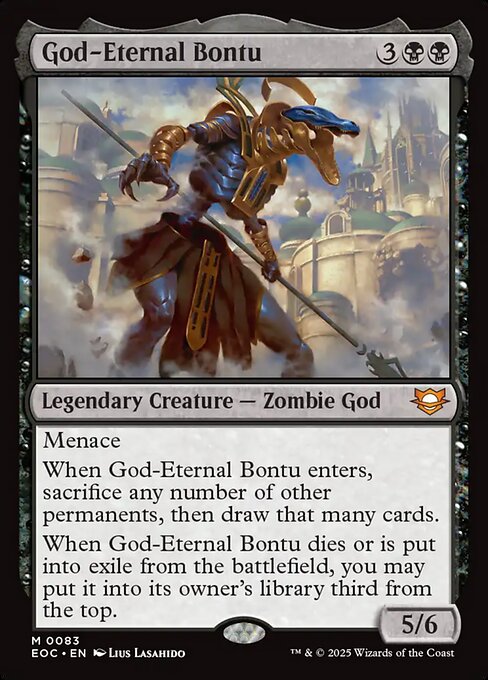 God-Eternal Bontu (EOC 83) [Edge of Eternities Commander]