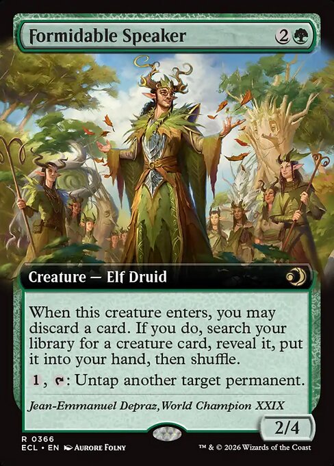 Formidable Speaker (ECL 366) [Lorwyn Eclipsed]