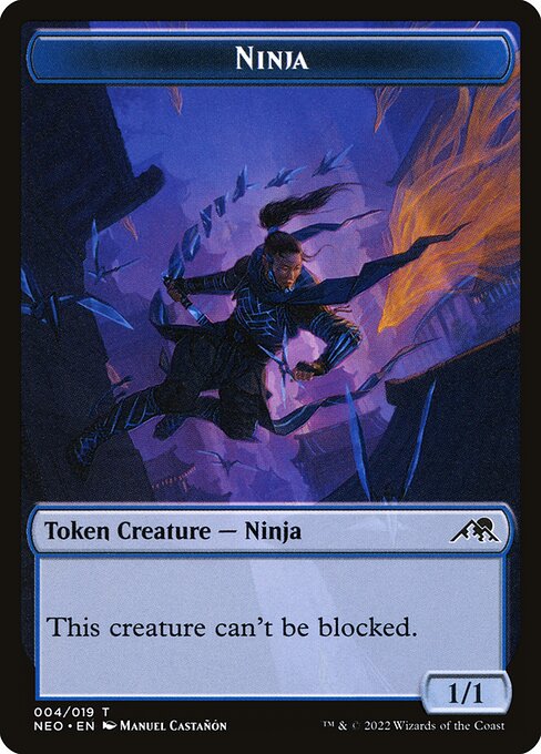 Ninja (TNEO 4) [Kamigawa: Neon Dynasty Tokens]