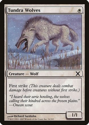 Tundra Wolves (Premium Foil) [Tenth Edition]