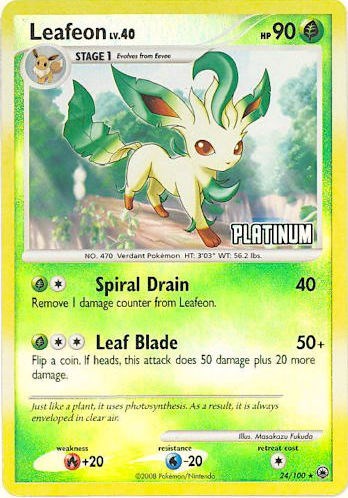 Leafeon 24 100 Platinum (BKP 024/100) [Burger King Promos]
