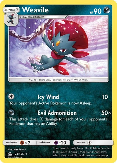 Weavile (SM05 74/156) [SM - Ultra Prism]