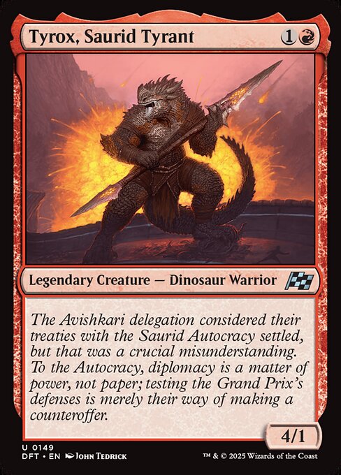 Tyrox, Saurid Tyrant (DFT 149) [Aetherdrift]