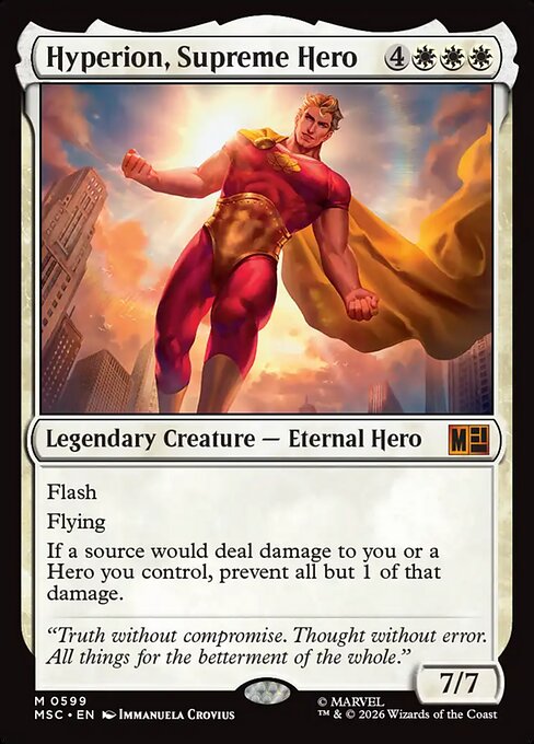 Hyperion, Supreme Hero (MSC 599) [Marvel Super Heroes Commander]