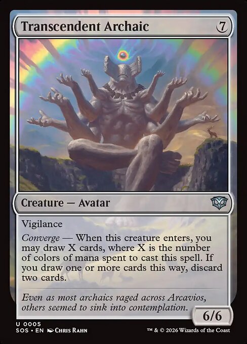 Transcendent Archaic (SOS 5) [Secrets of Strixhaven]