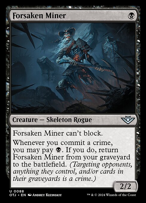 Forsaken Miner (OTJ 88) [Outlaws of Thunder Junction]