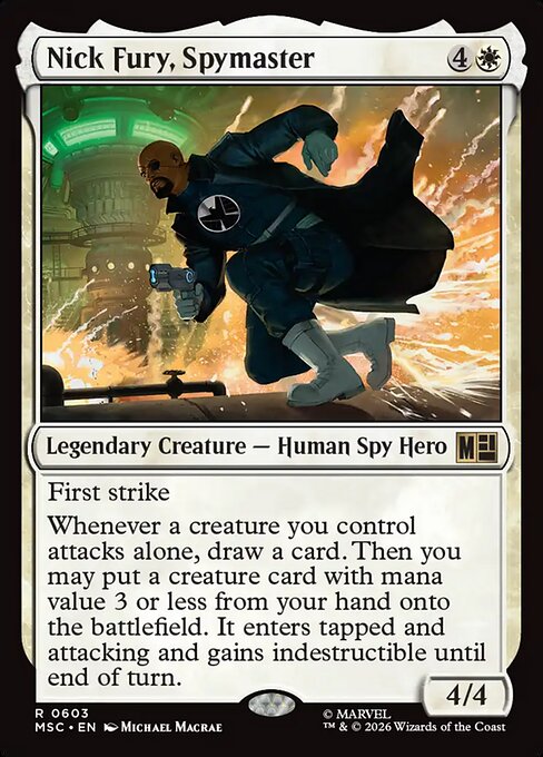 Nick Fury, Spymaster (MSC 603) [Marvel Super Heroes Commander]