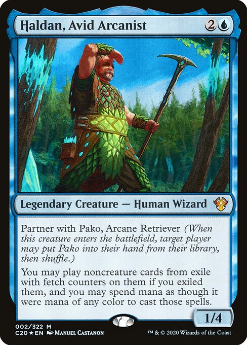 Haldan, Avid Arcanist (C20 2) [Commander 2020]