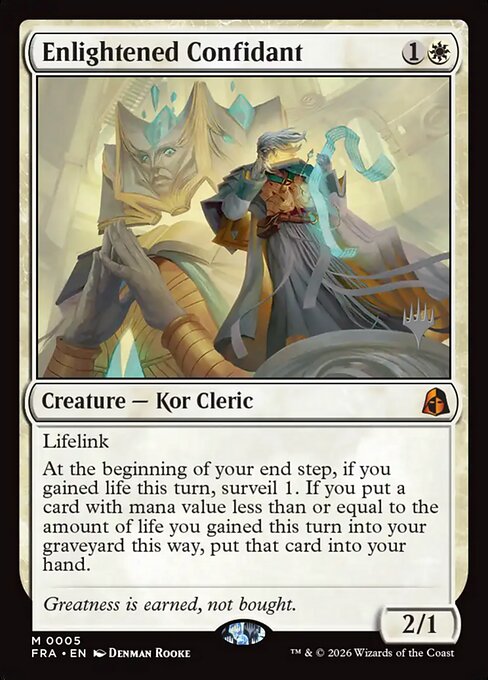 Enlightened Confidant (PFRA 5p) [Reality Fracture Promos]