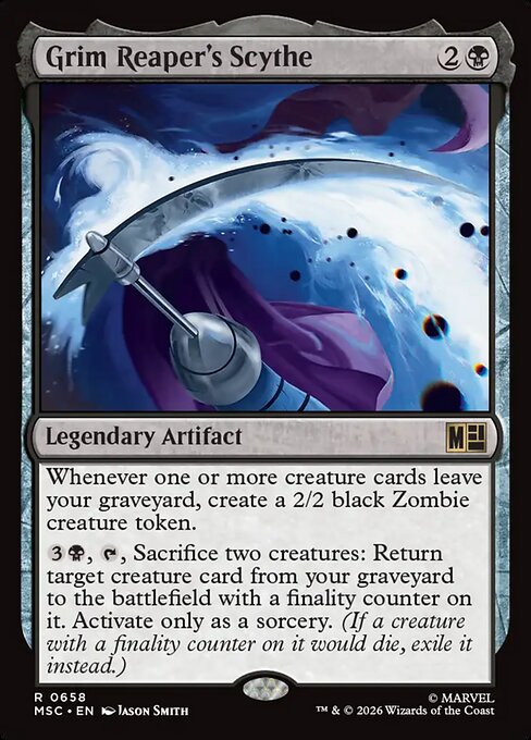 Grim Reaper's Scythe (MSC 658) [Marvel Super Heroes Commander]