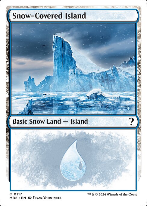 Snow-Covered Island (MB2 117) [Mystery Booster 2]