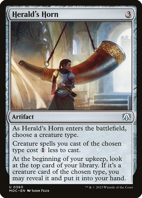 Herald's Horn (MOC 360) [March of the Machine Commander]