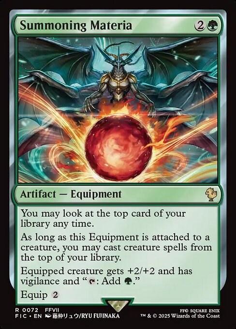 Summoning Materia (FIC 72) [Final Fantasy Commander]