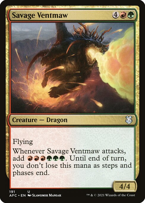 Savage Ventmaw (AFC 191) [Forgotten Realms Commander]