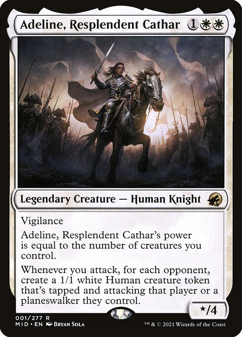Adeline, Resplendent Cathar (MID 1) [Innistrad: Midnight Hunt]
