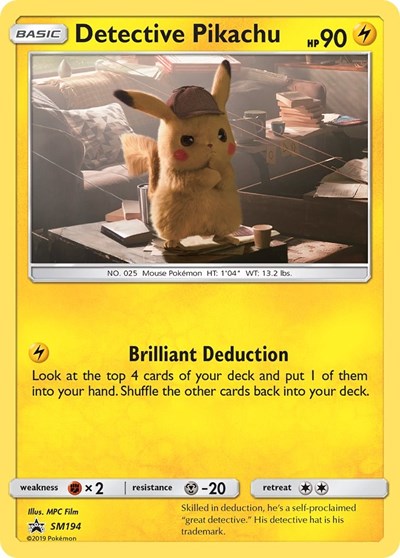 Detective Pikachu SM194 (SMP SM194) [SM Promos]