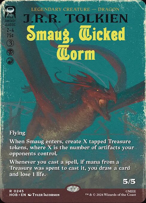 Smaug, Wicked Worm (Borderless) (HOB 245) [The Hobbit]