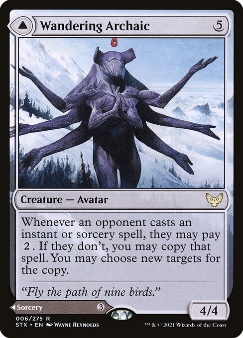 Wandering Archaic // Explore the Vastlands (STX 6) [Strixhaven: School of Mages]