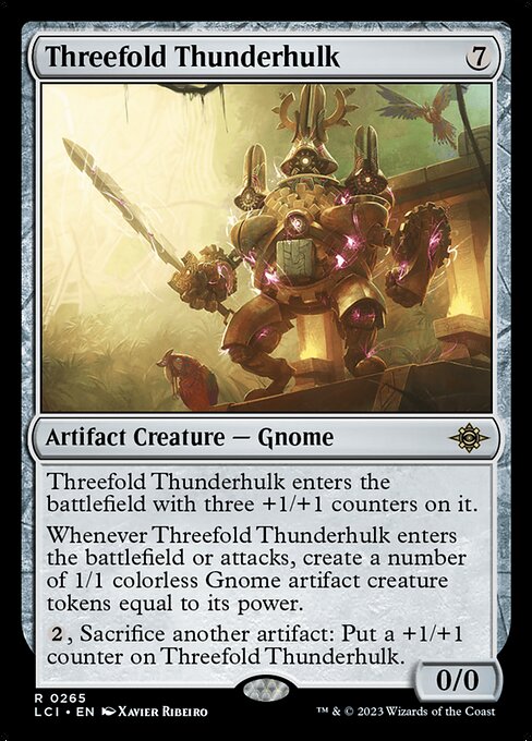 Threefold Thunderhulk (LCI 265) [The Lost Caverns of Ixalan]