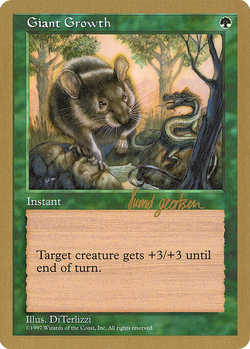 Giant Growth (WC97 sg299) [World Championship Decks 1997]
