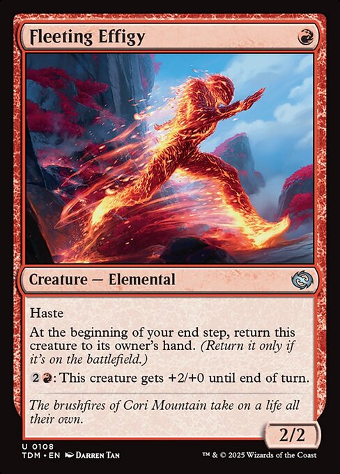 Fleeting Effigy (TDM 108) [Tarkir: Dragonstorm]