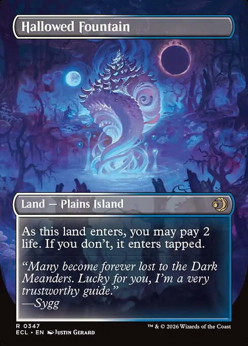Hallowed Fountain // Hallowed Fountain (ECL 347) [Lorwyn Eclipsed]