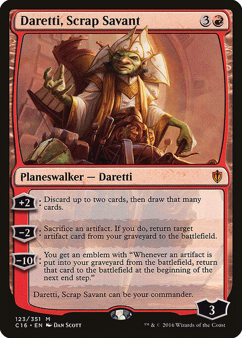 Daretti, Scrap Savant (C16 123) [Commander 2016]