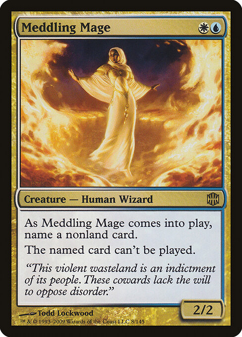 Meddling Mage (ARB 8) [Alara Reborn]