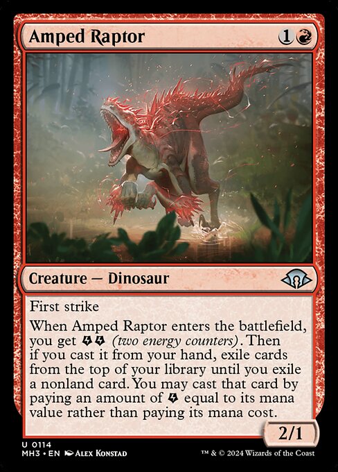 Amped Raptor (MH3 114) [Modern Horizons 3]