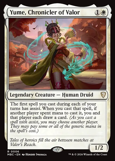 Yume, Chronicler of Valor (MBC 6) [Mystery Booster Commander Edition]