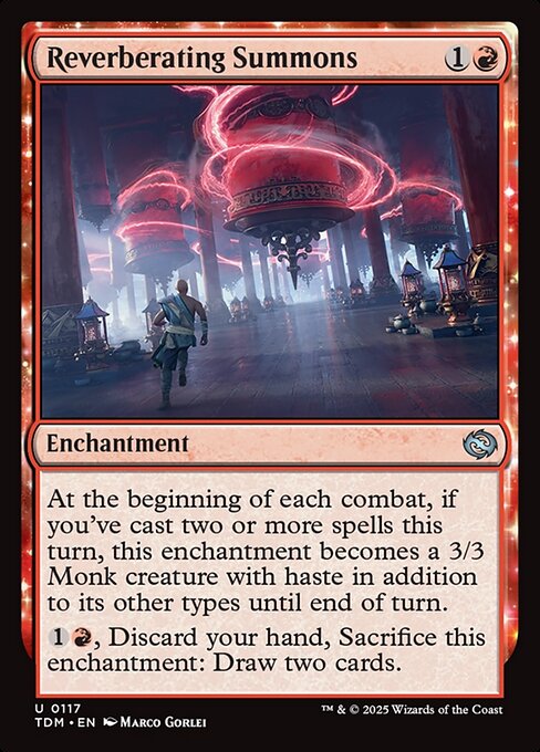 Reverberating Summons (TDM 117) [Tarkir: Dragonstorm]