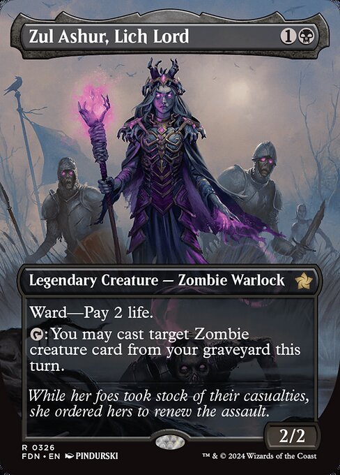 Zul Ashur, Lich Lord (Borderless) (FDN 326) [Foundations]
