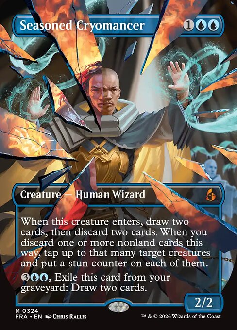 Seasoned Cryomancer (Borderless · Full Art) (FRA 324) [Reality Fracture]