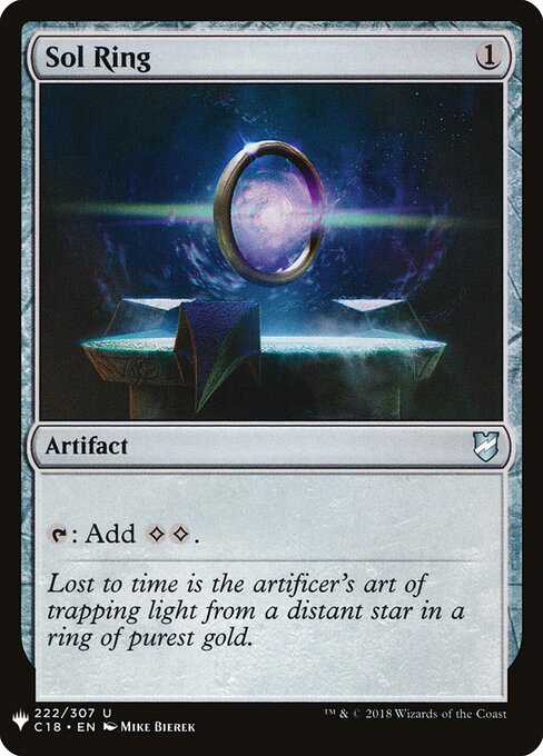 Sol Ring (PLST C18-222) [The List]