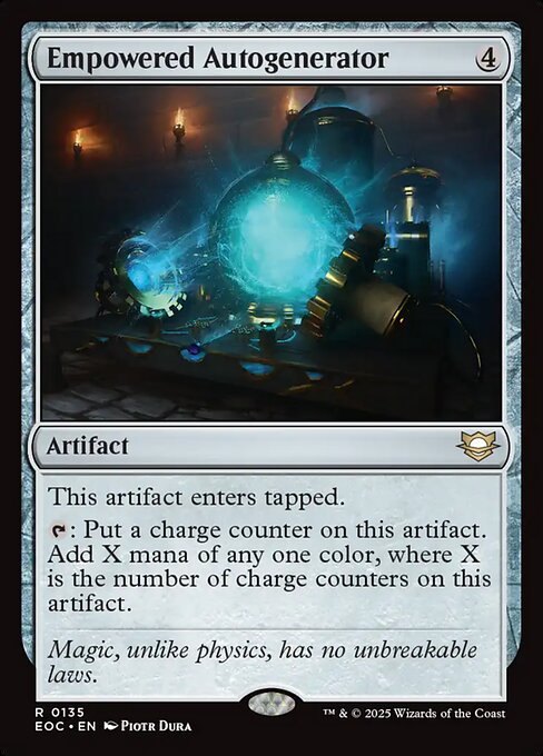 Empowered Autogenerator (EOC 135) [Edge of Eternities Commander]