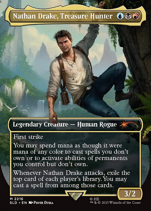 Nathan Drake, Treasure Hunter (SLD 2216) [Secret Lair Drop]
