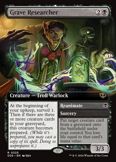 Grave Researcher // Reanimate (SOS 325) [Secrets of Strixhaven]