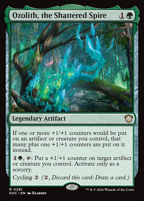 Ozolith, the Shattered Spire (SOC 281) [Secrets of Strixhaven Commander]