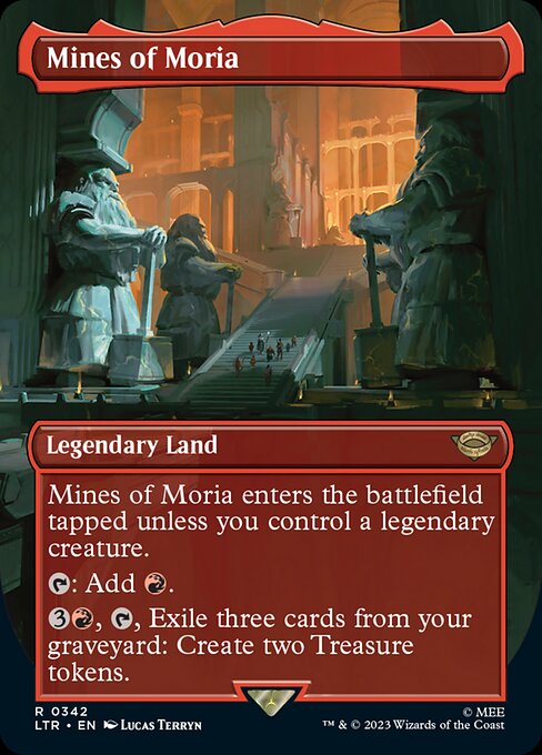 Mines of Moria (Borderless · Full Art) (LTR 342) [The Lord of the Rings: Tales of Middle-earth]