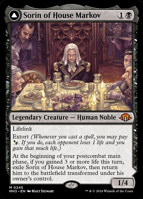 Sorin of House Markov // Sorin, Ravenous Neonate (MH3 245) [Modern Horizons 3]