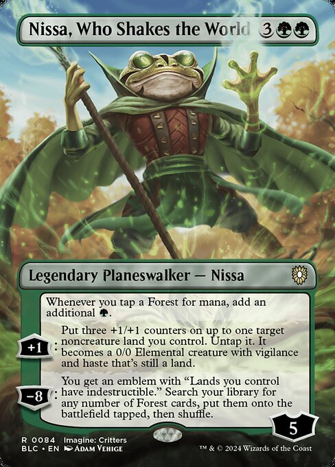 Nissa, Who Shakes the World (BLC 84) [Bloomburrow Commander]