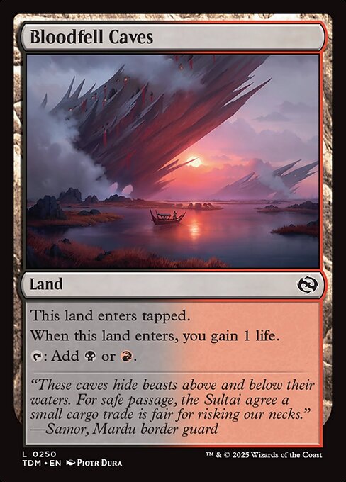 Bloodfell Caves (TDM 250) [Tarkir: Dragonstorm]