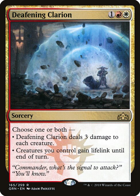 Deafening Clarion (GRN 165) [Guilds of Ravnica]