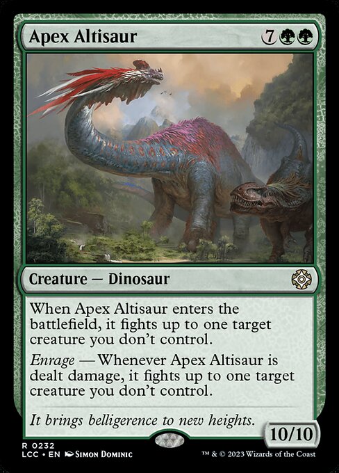 Apex Altisaur (LCC 232) [The Lost Caverns of Ixalan Commander]
