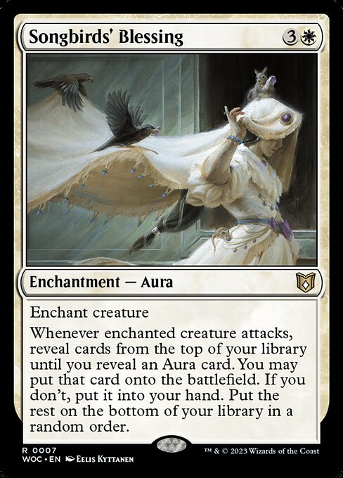 Songbirds' Blessing (WOC 7) [Wilds of Eldraine Commander]